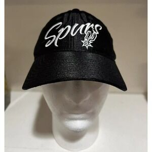 Adidas San Antonio Spurs youth adjustable Hat Cap Adjustable Black NBA rare